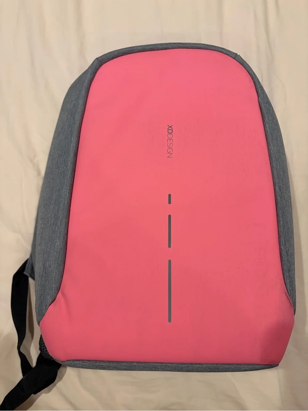 Bobby Original Grey/Coral Anti Theft Travel Backpack